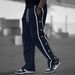 Men's Clothing size men's new buttoned casual pants high street fashion retro casual leggings trousers men_viptrois.com