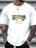 VTG Y2K FallingWater Frank Lloyd Wright Falling Water Mens M Medium T Shirt Stylish Versatile Comfortable Slightly Casual Streetwear Stretched_viptrois.com