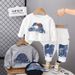 Boys Embossed Letter Long Sleeved Two Piece Suit Autumn New Small And Medium Sized Boy Baby Fashion Sports Long Sleeved Suit Trendy_viptrois.com