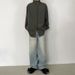 Niche Retro Washed Bamboo Stripe Wide Leg Light Color Jeans For Men Versatile Straight Leg Loose Fit_viptrois.com