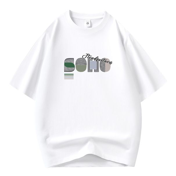 New Ice Sensation Solona Cotton Men's T-shirt Summer Round Neck Bottom Shirt Half Casual Short Sleeve_viptrois.com