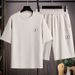 Men's Clothing Summer New Large Size Sports Suit Short Sleeved Trendy Shorts Loose Top Casual Handsome Men's Suit_viptrois.com