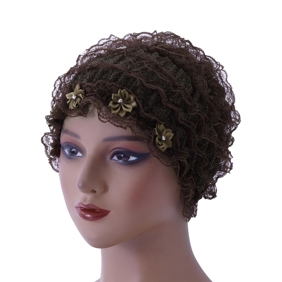 Phoenix Tail Flower Headband – Fashionable Summer Lace Hat With Decorative Back Flower (Thin & Breathable Design)_viptrois.com