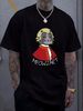Meowzart T-shirt Funny Cat & Classic Music Mozart Tee Unisex T-shirt Fashion Stretched Top For Everyday Wear Summer Stylish Comfortable Soft_viptrois.com