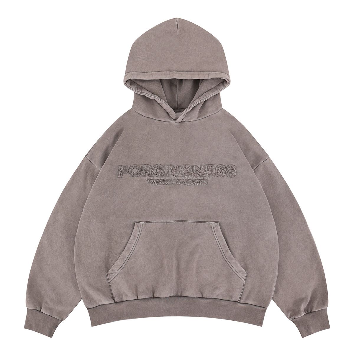 2026 Autumn And Winter New American Style Tassel E‘mbroidered Letter Simple Versatile Hooded_viptrois.com