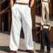 Men's Cross Border Wide Leg Pants Casual Front Pocket Straight Everyday Street Suit Pants_viptrois.com