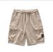 Men's Clothing Heavy Knitted Shorts Men's Japanese Retro Khaki Sports Casual Pants Trendy Drawstring Loose Shorts Men_viptrois.com