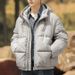 Nordmann Teen High School Student Trendy Jacket 2025 Winter Men's Short Hooded Loose White Duck Down Coat_viptrois.com