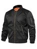 Men's MA-1 Style Bomber Jacket - Military Inspired Slim Fit Nylon Jacket With Stand Collar (6 Colors, XS-XXXL)_viptrois.com