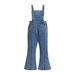 Children's Clothing Girls' Overalls Fashionable Children's Suspenders Denim Flared Pants Children's Pants_viptrois.com
