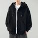 Pure Pure Men's Hoodie Spring And Autumn Cardigan Loose Thin Jacket Casual Top Winter American Style Sportswear_viptrois.com