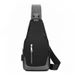 Men's Large Capacity Crossbody Sling Bag With USB Charging Port - Waterproof Oxford Fabric, Multi-Compartment Design For Travel, Work_viptrois.com