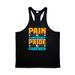 Men's Cotton Fitness Training Vest Summer I-Back Bottom Shirt Skinny Elastic Bottom Shirt Sleeveless T-Shirt_viptrois.com