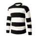 Men's Clothing 2024 Autumn And Winter New European And American Men's Round Neck Sweater Striped Casual Knitted Bottoming Shirt_viptrois.com