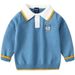 kids'clothing Children's lapel embroidered thread coat baby autumn dress_viptrois.com