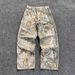 Men's Clothing Men's Retro High Street Leopard Print Wide Leg Jeans Loose Straight Casual Trousers Trendy Brand Street Design_viptrois.com