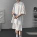 Men's Clothing New Texture Jacquard Short Sleeved T Shirt Men's Retro_viptrois.com