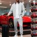 Men's American Casual Suit Cross Border Zip Up Baseball Uniform Sportswear For Autumn And Winter Simple Style_viptrois.com