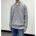 Men's Clothing Autumn And Winter Sweater Knitted Coat Slim-Fit Knit Cardigan – Solid Color Autumn & Winter Sweater Jacket (Black, Beige, Gray, Khaki)_viptrois.com