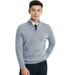 Pure Spring And Autumn New Men's Sweater Long Sleeve Casual Stand Collar Half Zip Slim Fit Pullover Knitwear Fashion Slimming_viptrois.com