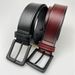 Men's Genuine Leather Belt - Classic Cowboy Style With Stitching Detail & Buckle Closure For Jeans & Pants_viptrois.com
