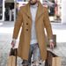 Loom Loom European And American Cross-Border New Autumn Winter Mid-Length Men's Jacket Trench Coat Woolen Large Lapel_viptrois.com