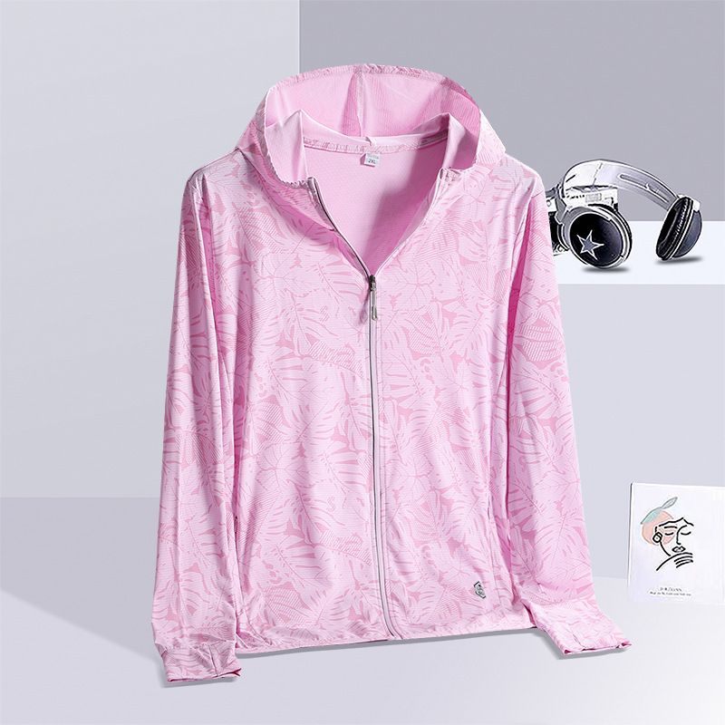 Men's Clothing Sun Protection Clothing New Couple Sun Protection Skin Clothing Couple Shopping Mall Same Style Ice Silk Cooling Jacket Breathable_viptrois.com