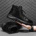 Men's Classic Chelsea Boots Waterproof Slip-On Ankle Boots With Side Zipper Comfortable Casual Shoes For Men_viptrois.com