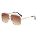Men's Sunglasses New Double Beam Metal Cross Border Sunglasses Fashion Atmosphere Men's Square Glasses Advanced Trimmed Sunglasses Women_viptrois.com