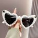 New Fashion Glasses For Women Aurora Rose With Diamond Heart Sunglasses Parent-child Personalized Ocean Pieces_viptrois.com