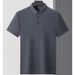 2025d Muscle Men High Elastic Knit Non-Iron Slim Fit Polo Shirt Fitness Sports Business Wrinkle-Resistant Premium Feel_viptrois.com