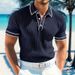 Men's Clothing Men's Short-Sleeved Shirt For Summer Men's Clothing Top Short Sleeve Round Neck National Trend Light Luxury Top_viptrois.com