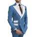 Men's Clothing Two Piece Suit Wedding Groom Best Man Suit Men's Business Suit_viptrois.com
