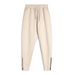 Men's Clothing Sports Casual Slim Fit Men's Cuffed Sweatpants New Style Trousers Thick Spring And Autumn Warm Outdoor Trend All Match Zipper_viptrois.com