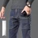 2025 New Design Men's Jeans Multi-functional Stretch Straight Leg Pants Fashion Denim Outdoor Casual Wear Four Seasons_viptrois.com