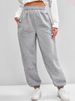 Men's Clothing High Waist Solid Color Sweatpants Drawstring Loose Pants Fashion Sports Pants_viptrois.com