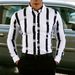 Men's Slim-Fit Striped Long Sleeve Shirt – Wrinkle-Resistant Business Casual With Chest Pocket (M-5XL)_viptrois.com