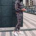 Men's Clothing new autumn casual men's clothing European and American men's sports suit plaid zipper shirt jacket and trousers two pieces_viptrois.com