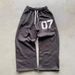Men's Clothing Trendy Street Loose Sweater Suit For Men And Women Hip Hop Sports Zipper Hooded Sweater Pants Suit_viptrois.com
