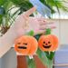 Halloween Pumpkin Keychain Plush Toy - Cute Backpack Charm, Ghost & Jack-O-Lantern Accessory (9-12cm, Ultra-Soft Short Plush, PP Cotton Filled)_viptrois.com