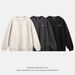 Nordmann Colorful Embroidered Suede Crew Neck Sweatshirt For Men, Autumn Three-Dimensional Split Structure Vintage Trendy_viptrois.com