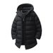 Men's Clothing Oversized Long Hooded Winter Coat With Thick Polyester Fill, Warm And Comfortable, Available In Grey, Black, Army Green (Sizes M-5XL)_viptrois.com