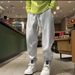 Men's Winter Jogger Pants With Drawstring & Embroidery – Loose Fit Cuffed Sweatpants – Casual Streetwear (Gray, Beige, Black, Pink, Red, Khaki)_viptrois.com