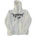 Five-Pointed Star Spider Web Zipper Cardigan Front And Back Print Trendy Versatile Style Couple Loose Hoodie Sweatshirt_viptrois.com