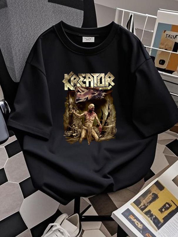 Kreator - Death To The World Tour Tshirt Black Unisex All Size Bc1012 Homme Stylish Designer Clothes Stretched Comfortable Fashion Slightly_viptrois.com