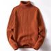 Pure Manufacturer Wholesale Men's Knitted Long Slim Fit Turn-down Junior High School One-piece Fleece Sweater Male Student_viptrois.com