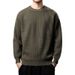 High-End Light Twist Stitching Round Neck Men's Autumn And Winter New Loose Warm Japanese Style Long-Sleeved_viptrois.com