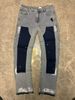 Men's Clothing European And American Style Men's Y2K Patchwork Painted Pony Print Fashion Straight Leg Jeans_viptrois.com
