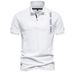 2025 Spring/Summer New Top Embroidered Solid Color Short Sleeve Men's Polo Shirt_viptrois.com