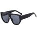 Men's Sunglasses Fashion Sunglasses For Men And Women Retro Photo Taking Large Square Frame Anti Ultraviolet Glasses Handsome Thick Legged Sunglasses_viptrois.com